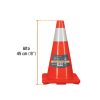 13121 - Cono de precaución de 45 cm de PVC con reflejante, Truper