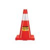 28252 - Cono de precaución de 45 cm de PVC con reflejante, Pretul