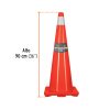 13127 - Cono de precaución de 90 cm de PVC con reflejante, Truper