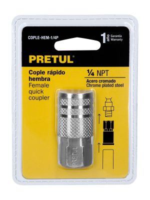 COPLE-HEM-1-4PE1.jpg 27028 - Cople rápido de acero, hembra, cuerda 1/4' NPT, PRETUL