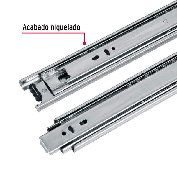 43271 - Bolsa con 2 correderas extensión 35 cm p/cajón, ancho 4.5 cm