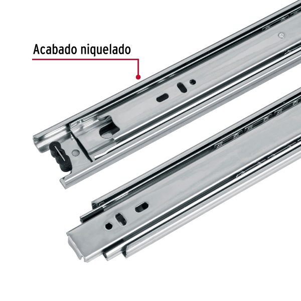 43273 - Bolsa con 2 correderas extensión 45 cm p/cajón, ancho 4.5 cm