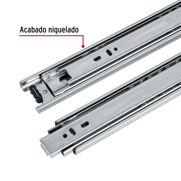 43276 - Bolsa con 2 correderas extensión 60 cm p/cajón, ancho 4.5 cm