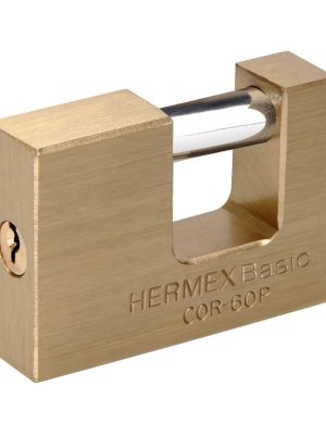 22518 - Candado antipalanca 60 mm cuerpo de latón, HERMEX BASIC