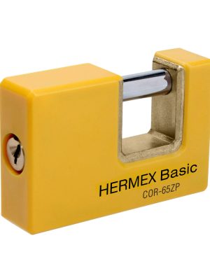 22514 - Candado antipalanca 65 mm cuerpo metálico, HERMEX BASIC