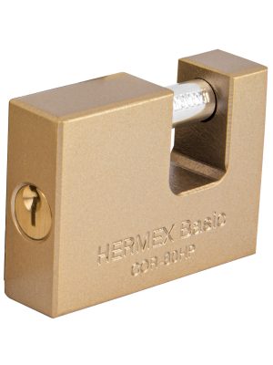 22517 - Candado antipalanca 80 mm cuerpo de hierro, HERMEX BASIC
