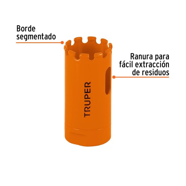 101052 - Brocasierra diamante 1' borde segmentado, Truper