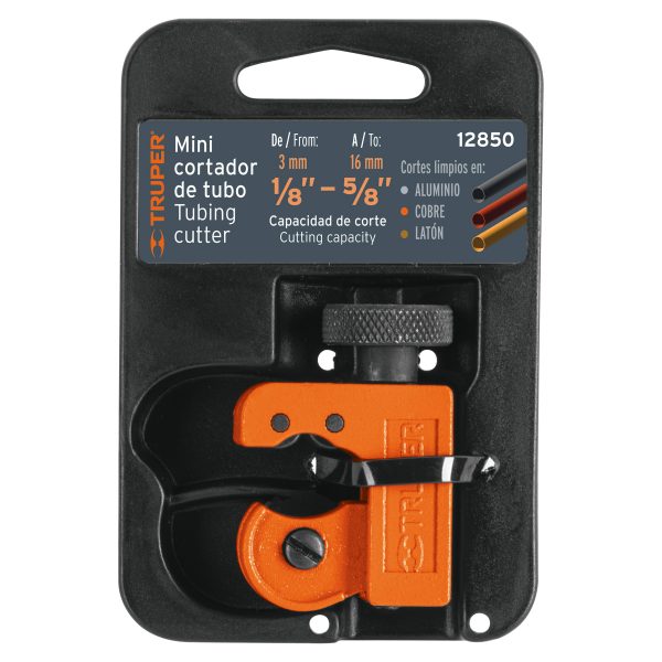 12850 - Mini cortador de tubo de cobre 1/8' a 5/8' cuchilla 18 mm