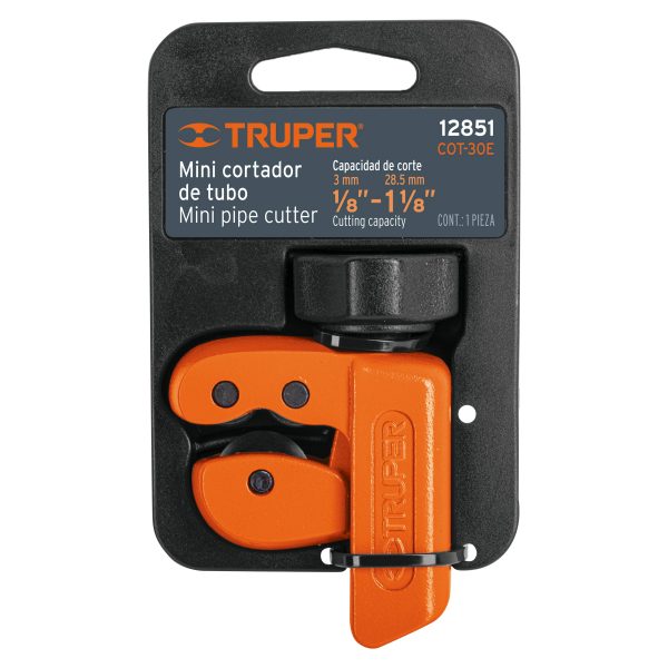 12851 - Mini cortador de tubo de cobre 1/8' a 1-1/8' cuchilla 18 mm
