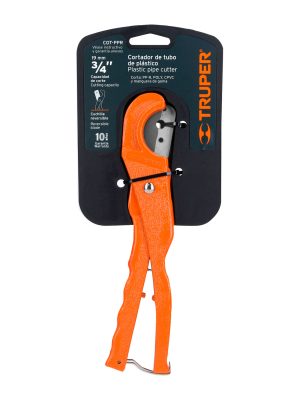 12857 - Cortador de tubo de plástico, capacidad corte 3/4', TRUPER