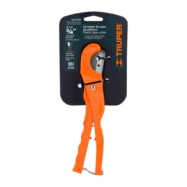 12857 - Cortador de tubo de plástico, capacidad corte 3/4', TRUPER