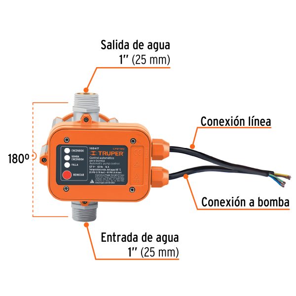 102417 - Control automático de presión de bombas para agua, 180°
