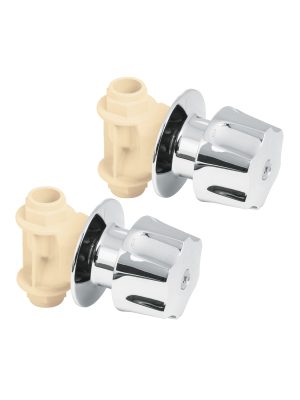 45046 - Caja con 2 llaves de empotrar de CPVC para regadera, FOSET