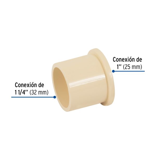 48940 - Reducción bushing CPVC 1-1/4' x 1', Foset