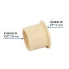 48941 - Reducción bushing CPVC 1-1/2' x 1/2', Foset