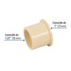 48943 - Reducción bushing CPVC 1-1/2' x 1', Foset