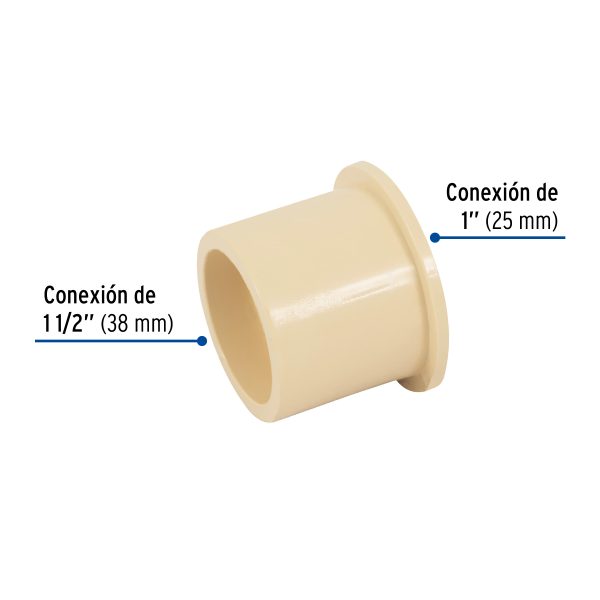 48943 - Reducción bushing CPVC 1-1/2' x 1', Foset