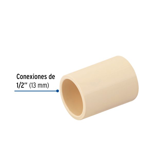 45126 - Cople de CPVC de 1/2', Foset