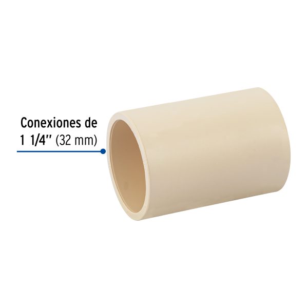 48932 - Cople de CPVC de 1-1/4', Foset