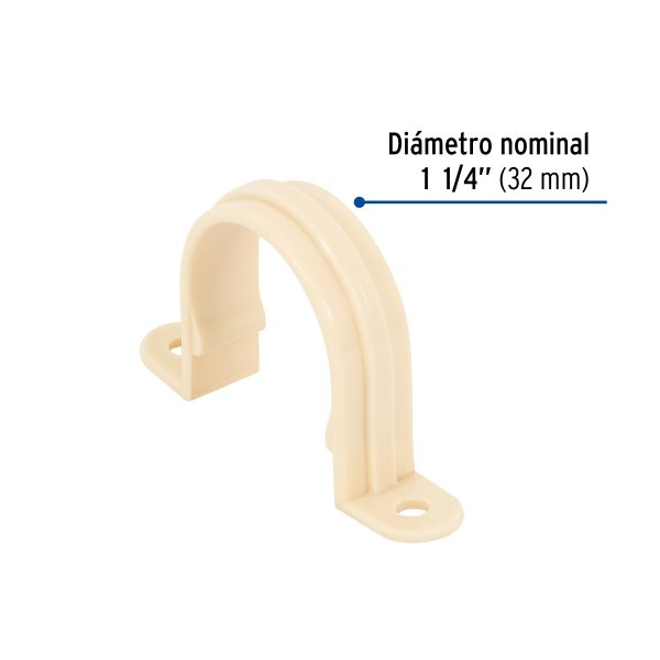 48961 - Abrazadera tipo 'U' de CPVC de 1-1/4', Foset