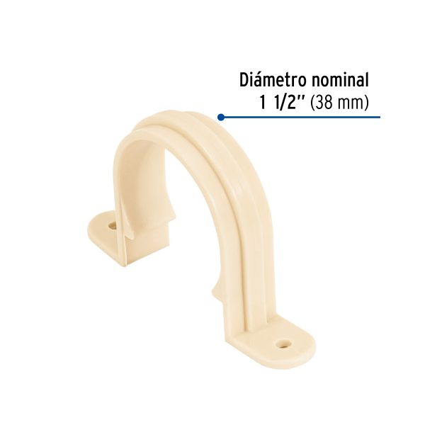 48962 - Abrazadera tipo 'U' de CPVC de 1-1/2', Foset