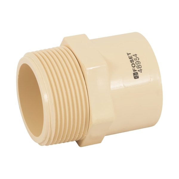 48954 - Conector macho CPVC 1-1/2', Foset