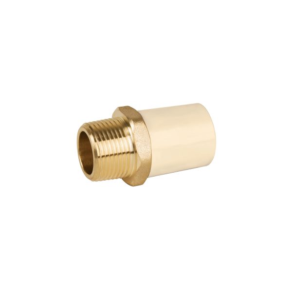 45105 - Adaptador macho de CPVC 3/4' con inserto de latón, FOSET