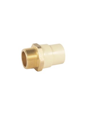 48959 - Adaptador macho de CPVC 1-1/4' con inserto de latón, FOSET
