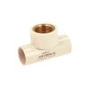 44917 - Tee CPVC, 1', rosca central hembra, inserto de latón, FOSET