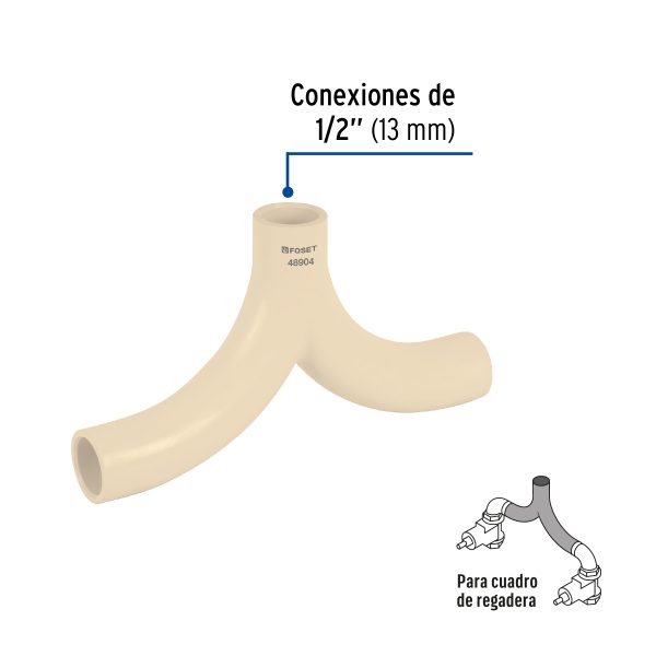 48904 - Mezclador tipo bigote de CPVC 1/2', Foset