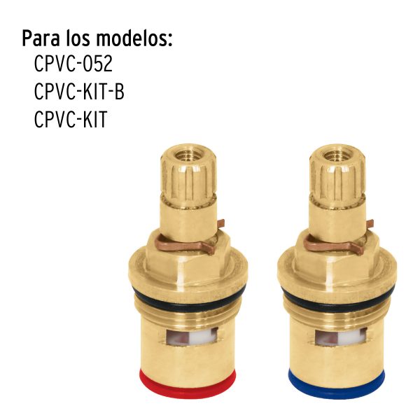 49294 - Bolsa con 2 cartuchos cerámicos p/llaves de empotrar de CPVC