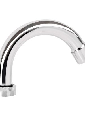 49377 - Cuello curvo para mezcladora de lavabo, cromo, Basic