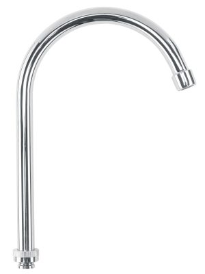 45718 - Cuello alto/curvo para mezcladora de fregadero, cromo, Basic