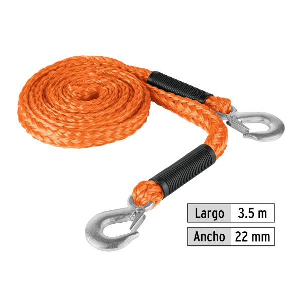 CREM-5-8X35FC2.jpg 18345 - Cuerda con ganchos para remolque, 22 mm x 3.5 m, Truper