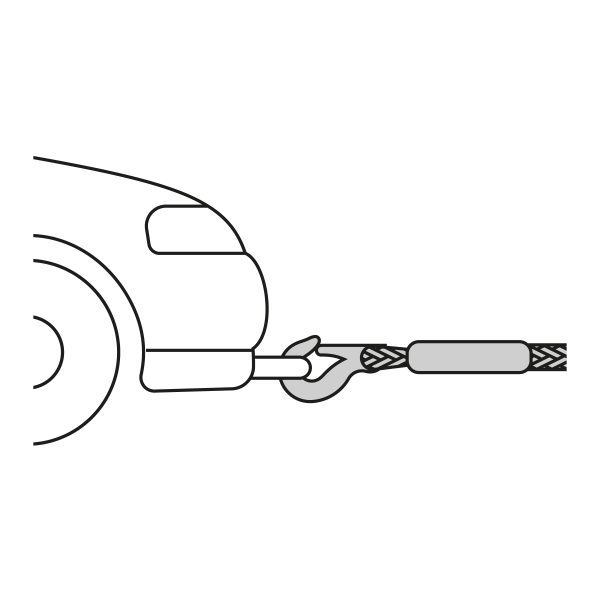 18346 - Cuerda con ganchos para remolque, 27 mm x 4.5 m, Truper