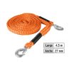18346 - Cuerda con ganchos para remolque, 27 mm x 4.5 m, Truper