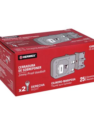 43492 - Cerradura sobreponer, puerta corrediza, mariposa, derecha