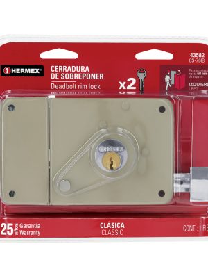 CS-70IBE1.jpg 43582 - Cerradura sobreponer izq clásica, llave tradicional, blíster