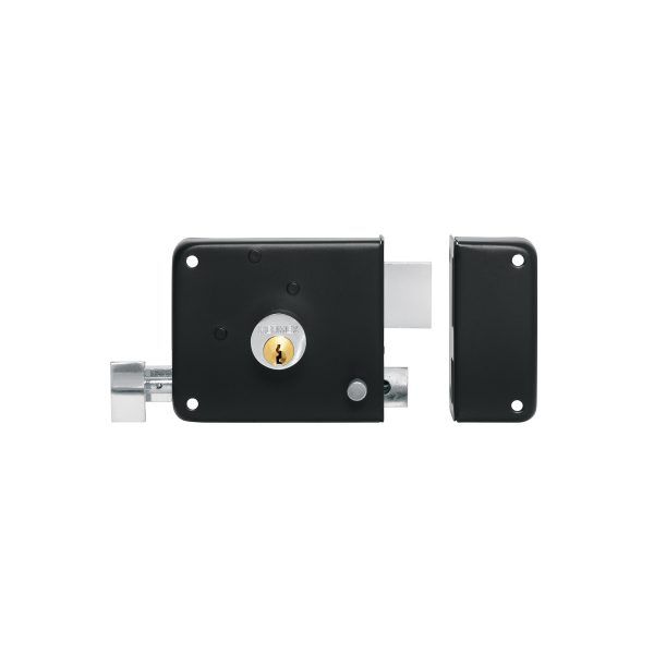 48369 - Cerradura sobreponer der instala-fácil, tradicional, negro