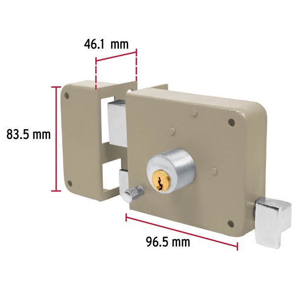 43584 - Cerradura sobreponer izq instala-fácil, tradicional, blíster