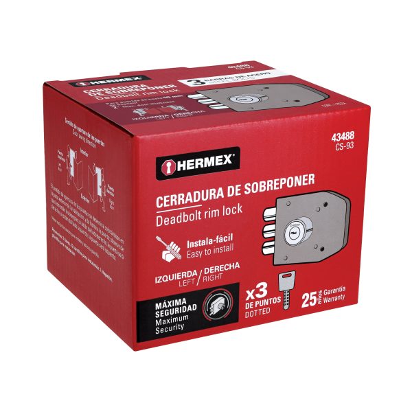 CS-93E1.jpg 43488 - Cerradura sobreponer 3 barras instalafácil, llave puntos