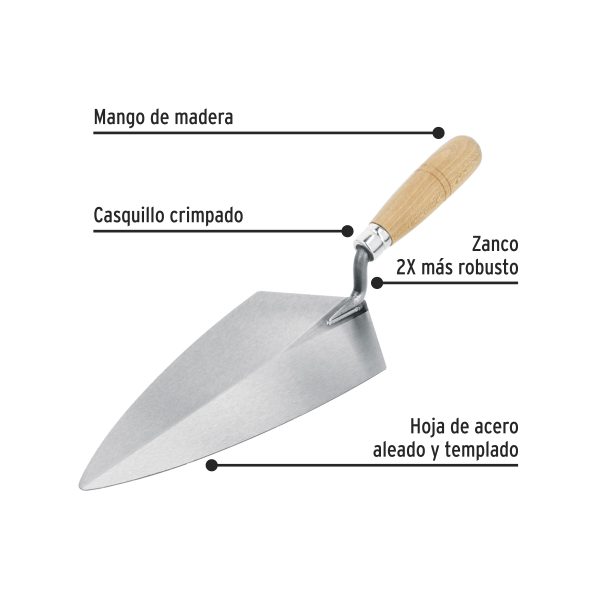 21055 - Cuchara para albañil 11' tipo Filadelfia, PRETUL