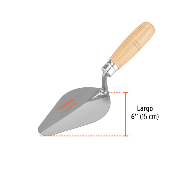 13003 - Cuchara para albañil 6' forjada tipo Centroamericana, TRUPER