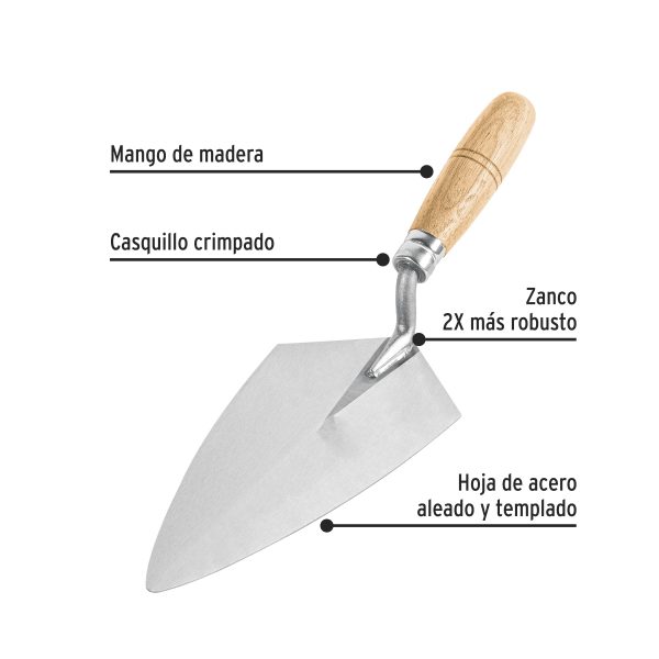 21050 - Cuchara para albañil 6' tipo Filadelfia, PRETUL