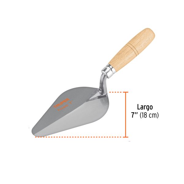 13004 - Cuchara para albañil 7' forjada tipo Centroamericana, TRUPER