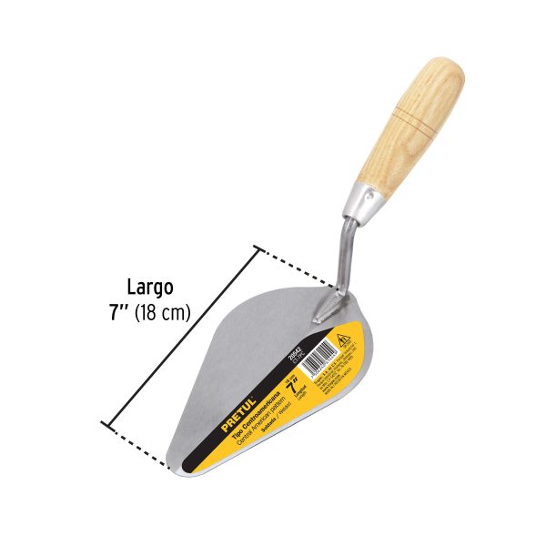 20542 - Cuchara para albañil 7' tipo Centroamericana, PRETUL