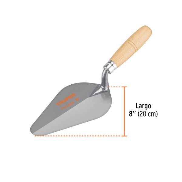 13005 - Cuchara para albañil 8' forjada tipo Centroamericana, TRUPER