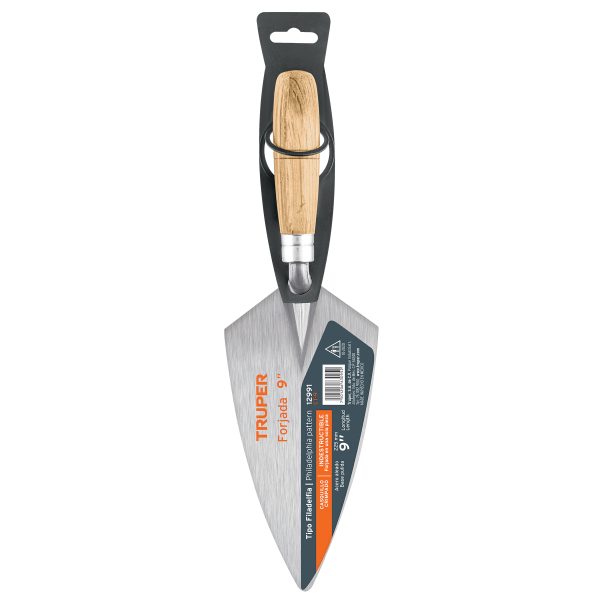 12991 - Cuchara para albañil 9' forjada tipo Filadelfia, TRUPER