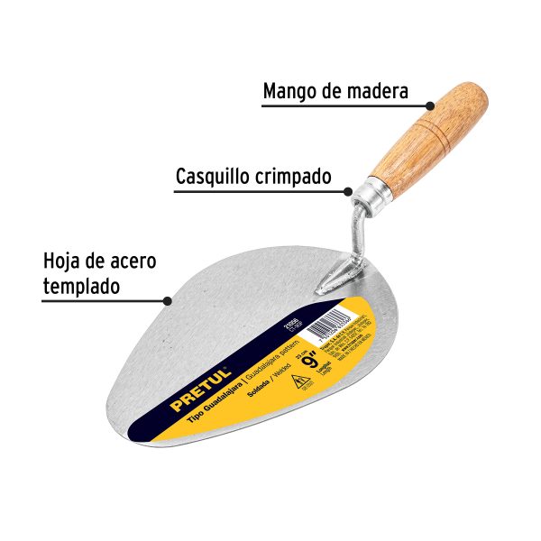 21056 - Cuchara para albañil 9' tipo Guadalajara, PRETUL