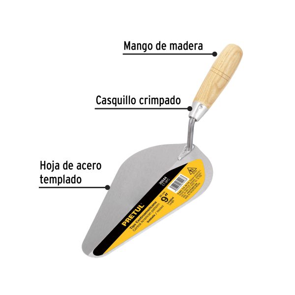 20544 - Cuchara para albañil 9' tipo Centroamericana, PRETUL